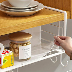 Hanging Basket Kitchen Shelf Storage Rack Pull Out Seasoning Basket