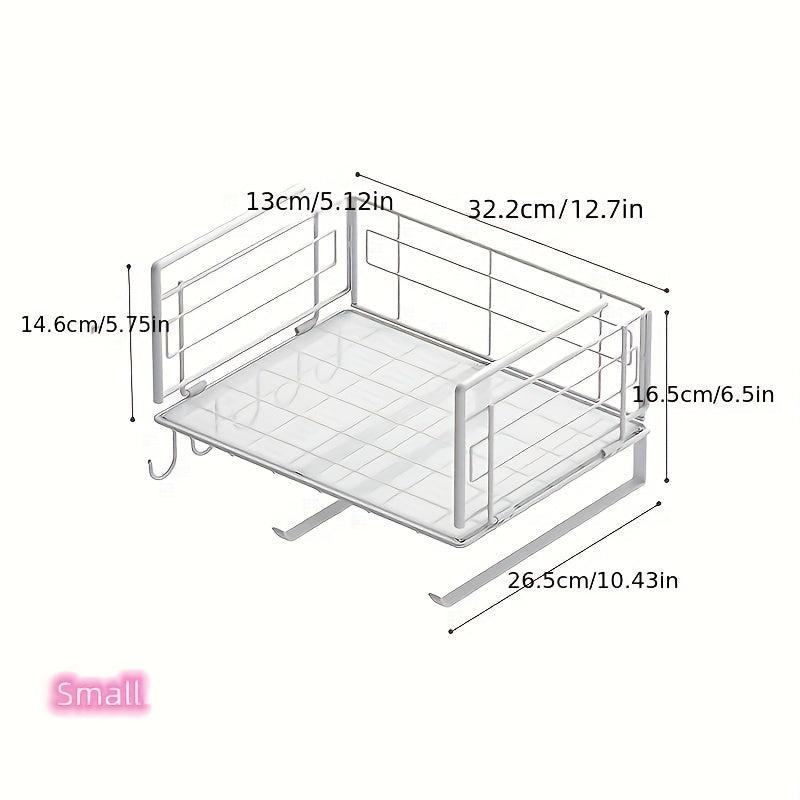 Hanging Basket Kitchen Shelf Storage Rack Pull Out Seasoning Basket