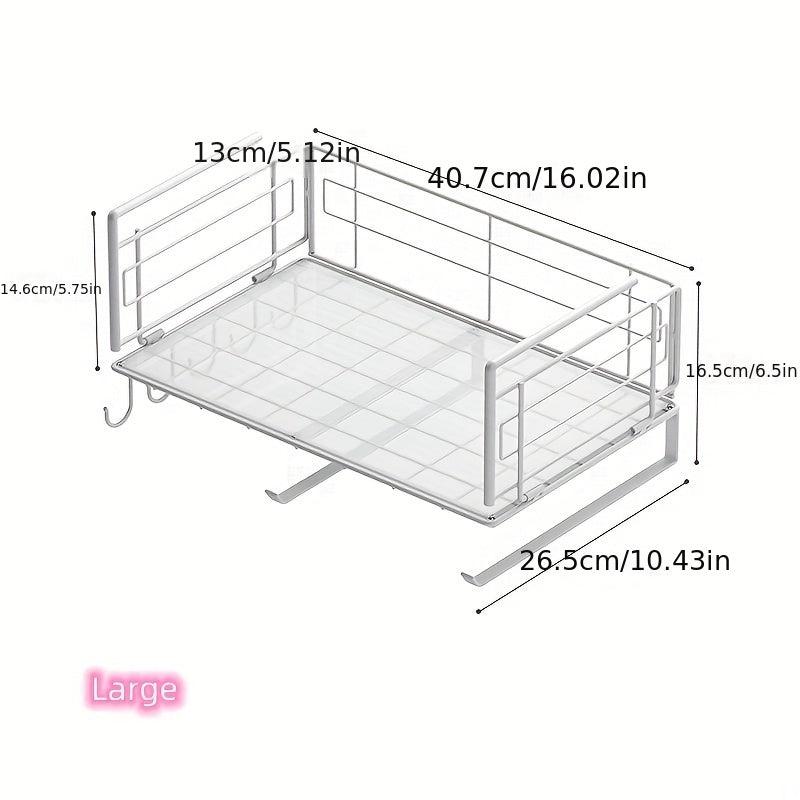 Hanging Basket Kitchen Shelf Storage Rack Pull Out Seasoning Basket