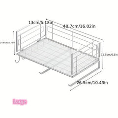 Hanging Basket Kitchen Shelf Storage Rack Pull Out Seasoning Basket