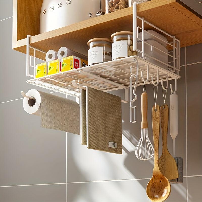 Hanging Basket Kitchen Shelf Storage Rack Pull Out Seasoning Basket