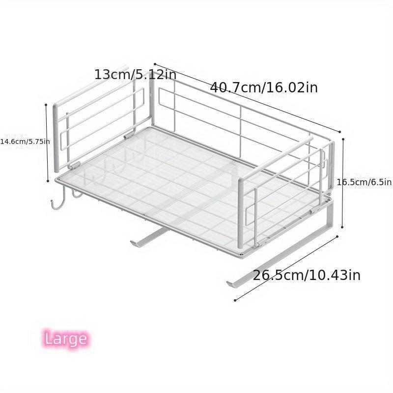 Hanging Basket Kitchen Shelf Storage Rack Pull Out Seasoning Basket