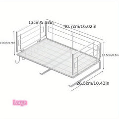 Hanging Basket Kitchen Shelf Storage Rack Pull Out Seasoning Basket
