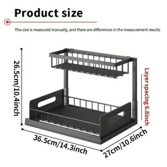 2 Tier Under Sink Organizer Cabinet Storage