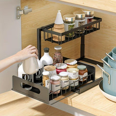2 Tier Under Sink Organizer Cabinet Storage