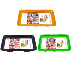 Rectangular Snap Vacuum Preservation Tray Reusable Sealed Food Storage