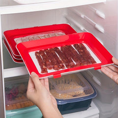 Rectangular Snap Vacuum Preservation Tray Reusable Sealed Food Storage