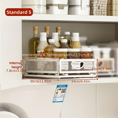 Kitchen Cabinet Storage Rack Pull Out Spice Rack Organizer