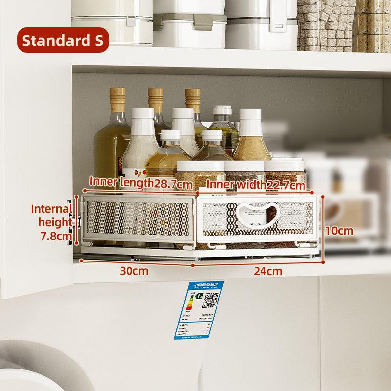 Kitchen Cabinet Storage Rack Pull Out Spice Rack Organizer