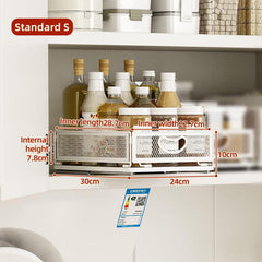 Kitchen Cabinet Storage Rack Pull Out Spice Rack Organizer