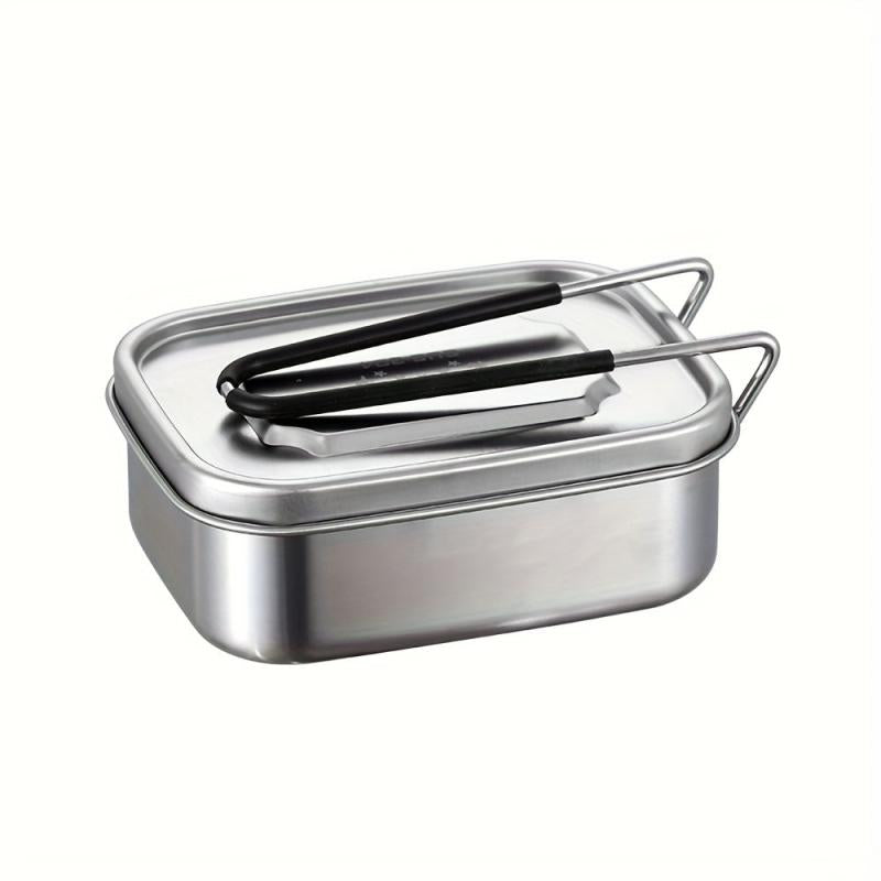 Stainless Steel Lunch Box With Handle For School Camping Picnic