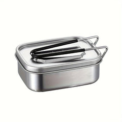 Stainless Steel Lunch Box With Handle For School Camping Picnic