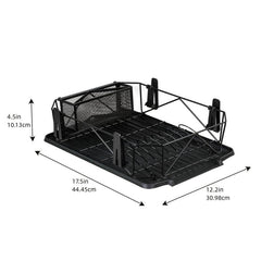 Large Capacity Kitchen Dish Storage Rack - Water Filter, Tableware Holder