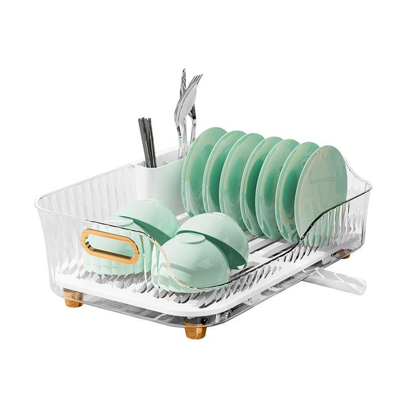 Dish Rack With Drain Board Fruit Storage Rack Household Draining Rack