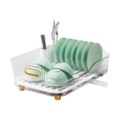 Dish Rack With Drain Board Fruit Storage Rack Household Draining Rack