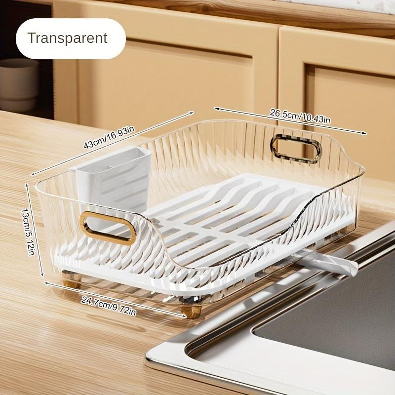 Dish Rack With Drain Board Fruit Storage Rack Household Draining Rack