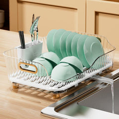 Dish Rack With Drain Board Fruit Storage Rack Household Draining Rack
