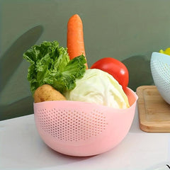 1pc Rice Washer Strainer Colanders For Cleaning Vegetable Fruit Pasta