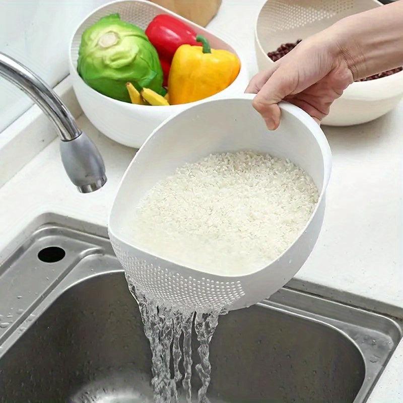 1pc Rice Washer Strainer Colanders For Cleaning Vegetable Fruit Pasta