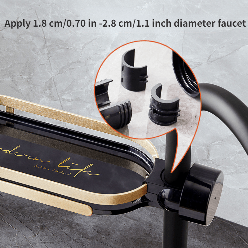 Stainless Steel Sponge Holder Over Faucet Kitchen Sink Caddy Organizer