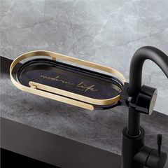 Stainless Steel Sponge Holder Over Faucet Kitchen Sink Caddy Organizer