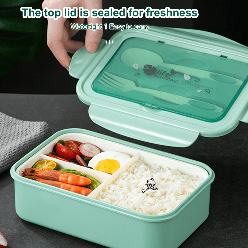 Leakproof Microwave Bento Box for School and Work Lunches