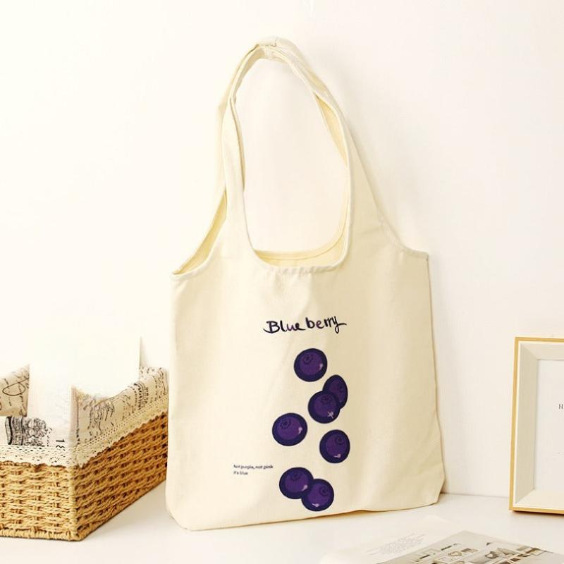 Canvas Bag Students Hand held Shopping Bags Cotton Canvas Bags Vest Bags