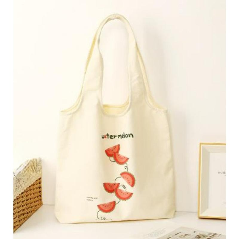 Canvas Bag Students Hand held Shopping Bags Cotton Canvas Bags Vest Bags