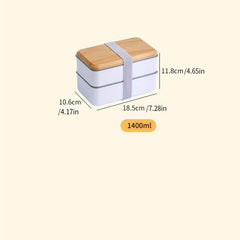 Leakproof Insulated Lunch Box 1400ml Bento Box for Office Workers