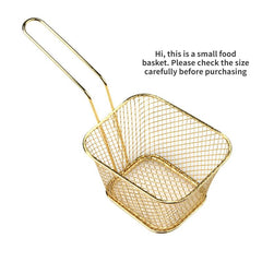 4pcs Mini French Fries Basket Square Frying Baskets Kitchen Cooking Tool