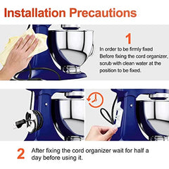 6pcs Kitchen Appliance Cord Organizer Stick On Cord Wrapper Winder Holder