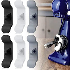 6pcs Kitchen Appliance Cord Organizer Stick On Cord Wrapper Winder Holder