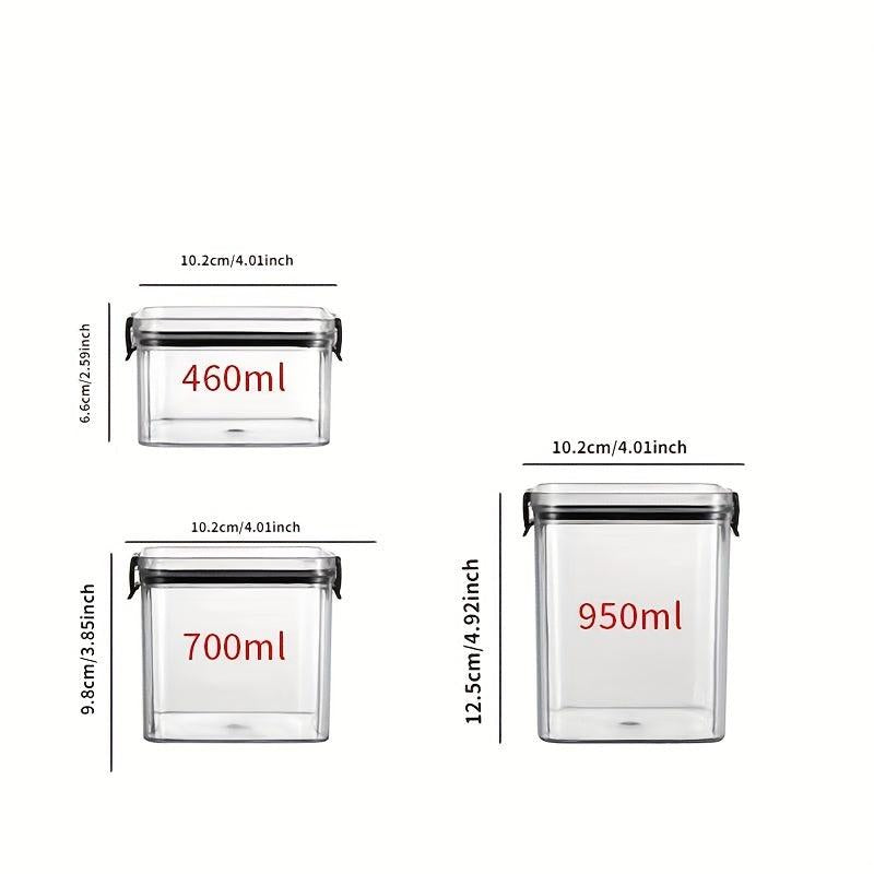 Clear Airtight Food Storage Containers - Moisture-proof Fresh-keeping Box