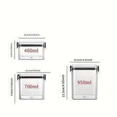 Clear Airtight Food Storage Containers - Moisture-proof Fresh-keeping Box