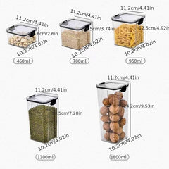 Clear Airtight Food Storage Containers - Moisture-proof Fresh-keeping Box