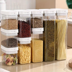 3pc Airtight Square Food Storage Containers - Sealed Fresh-keeping Box Set