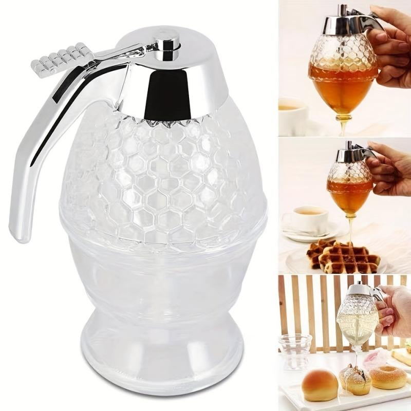 Acrylic Honey Dispenser No Drip for Pancakes Sauces