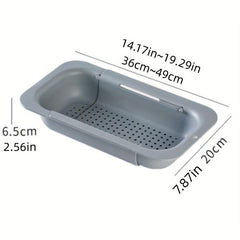 Adjustable Telescopic Storage Rack Drain Rack for Kitchen Supplies