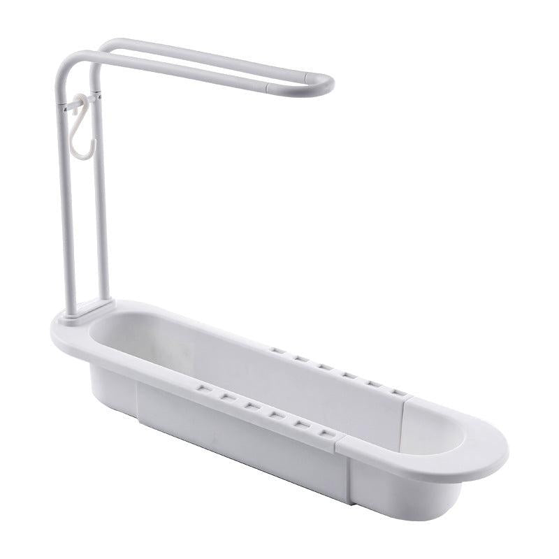 Telescopic Sink Rack Holder Organizer for Sponge Dish Cloth and Drain Basket