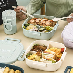Nordic Bento Lunch Box Microwave Heating Divided Lunch Box for Teenagers