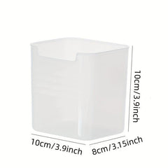 1pc Refrigerator Organizer Food Storage Box Leak Proof Plastic