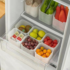1pc Refrigerator Organizer Food Storage Box Leak Proof Plastic