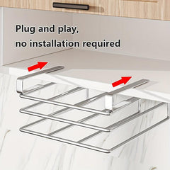 Stainless Steel Cutting Board Rack Under Cabinet Kitchen Storage