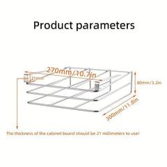 Stainless Steel Cutting Board Rack Under Cabinet Kitchen Storage