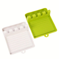 Kitchen Utensil Rest Spoon Holder Heat Resistant BPA Spoon Ladles Tongs