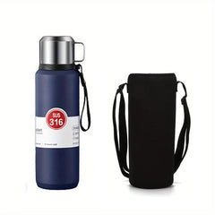 34oz Insulated Stainless Steel Water Bottle with Cup