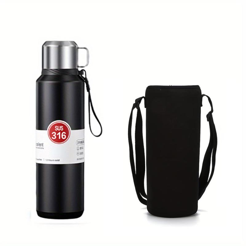 34oz Insulated Stainless Steel Water Bottle with Cup