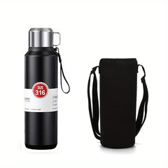 34oz Insulated Stainless Steel Water Bottle with Cup