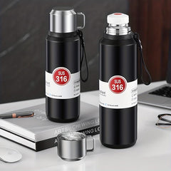 34oz Insulated Stainless Steel Water Bottle with Cup