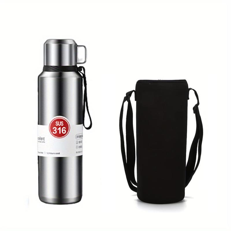 34oz Insulated Stainless Steel Water Bottle with Cup